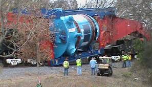 Among the problems plaguing construction of the Vogtle reactors: this mammoth reactor pressure vessel overturned on the way to the construction site.