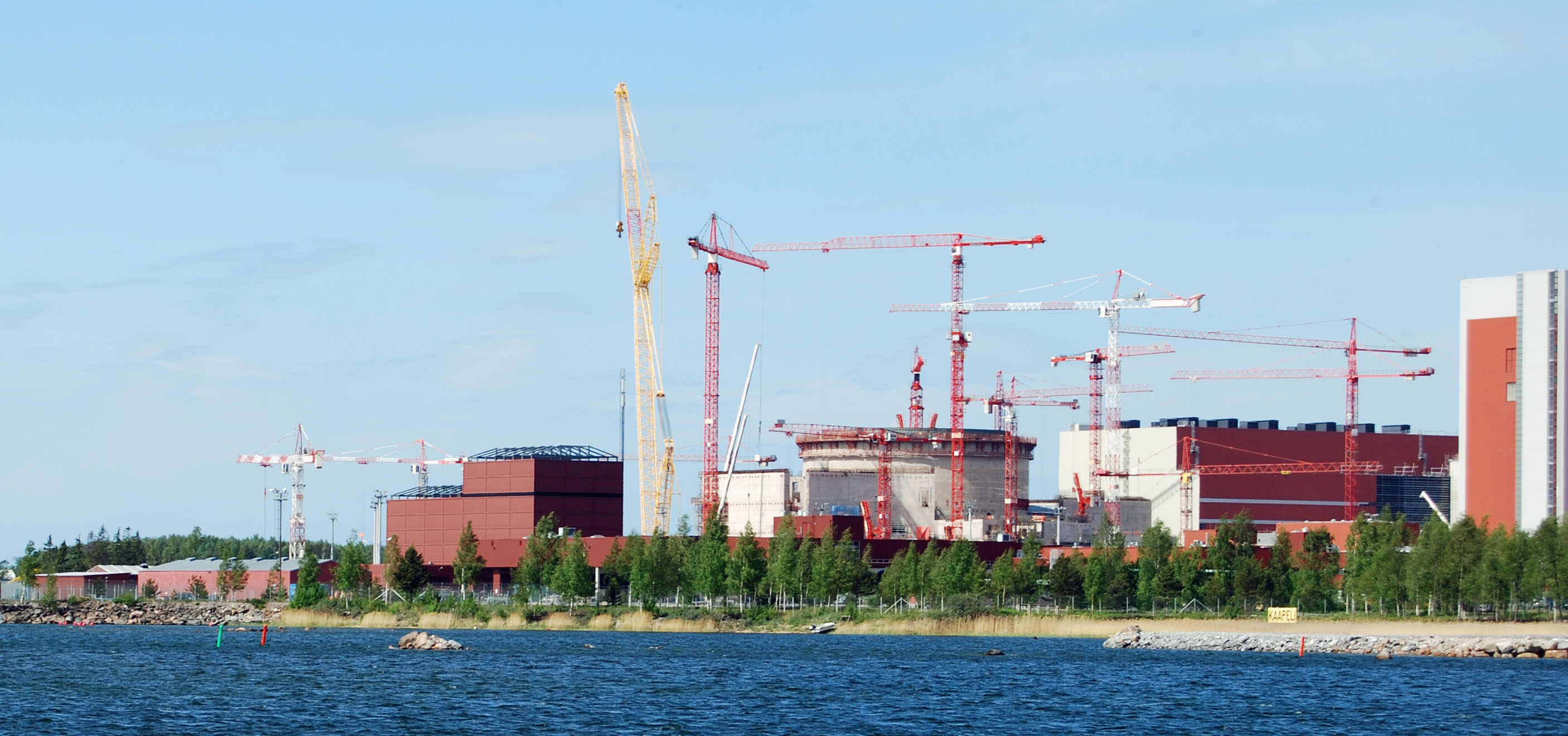 An Areva EPR reactor under construction in Finland--way over-budget and behind schedule.