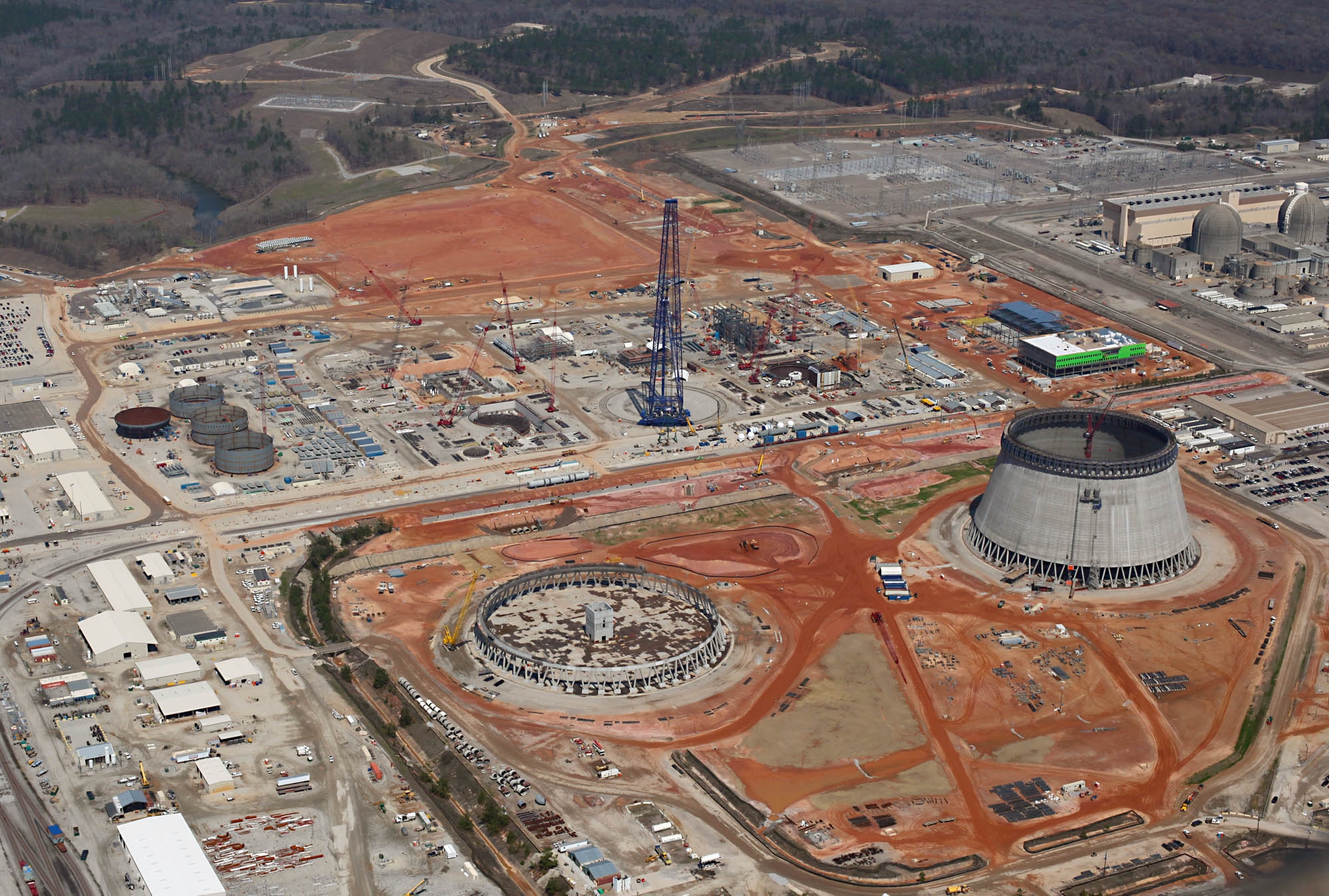 It's a race to the bottom: which reactor will come online first? Vogtle (pictured here in March 2014) or Flamanville (pictured below). Or, alternatively, which project will be abandoned first?
