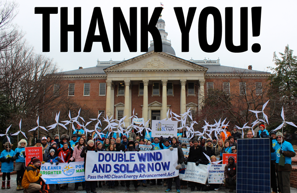 Even assaults on state Renewable Energy Standards are going down this year--solar and wind have become mainstream. In Maryland, the push is not to reduce its RPS, its to double it to 40% renewable by 2025, as this January 14, 2015 rally advocated.