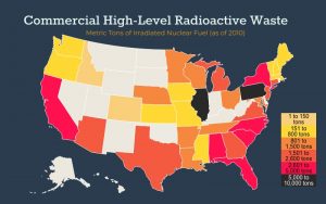 State high-level waste map